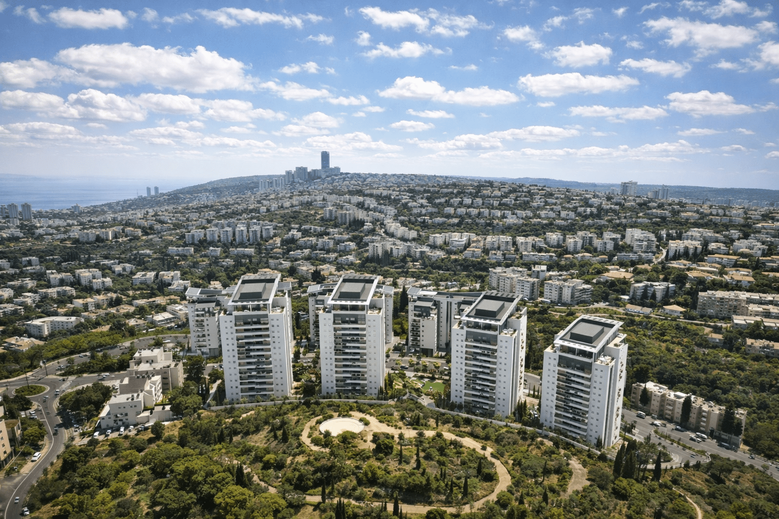 דירות למכירה בנווה שאנן חיפה – מבט פנורמי על שכונת נווה שאנן והטכניון